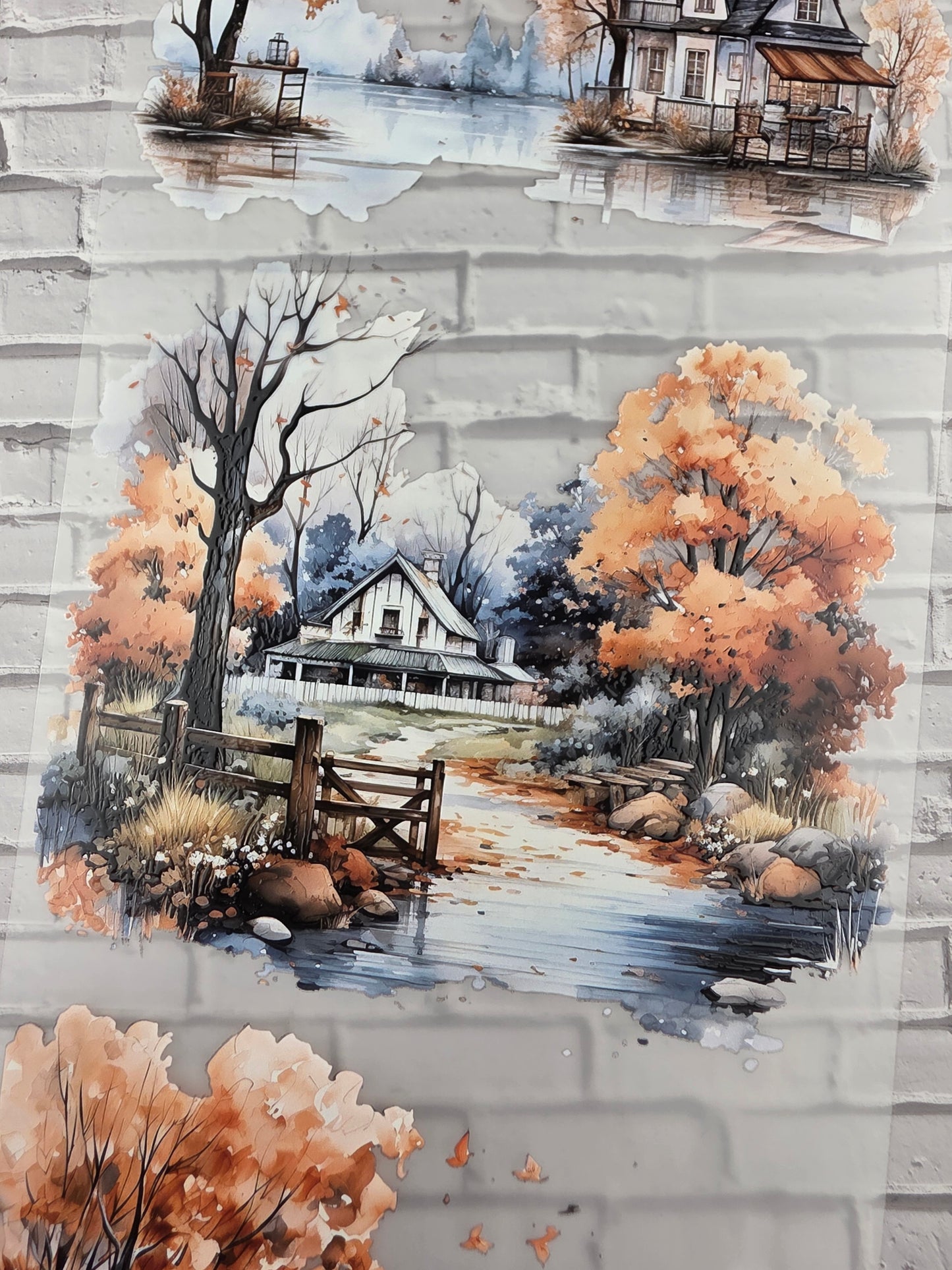 PET Tape XL 3D Stickerband Autumn Landscape 12cm x 1,50m