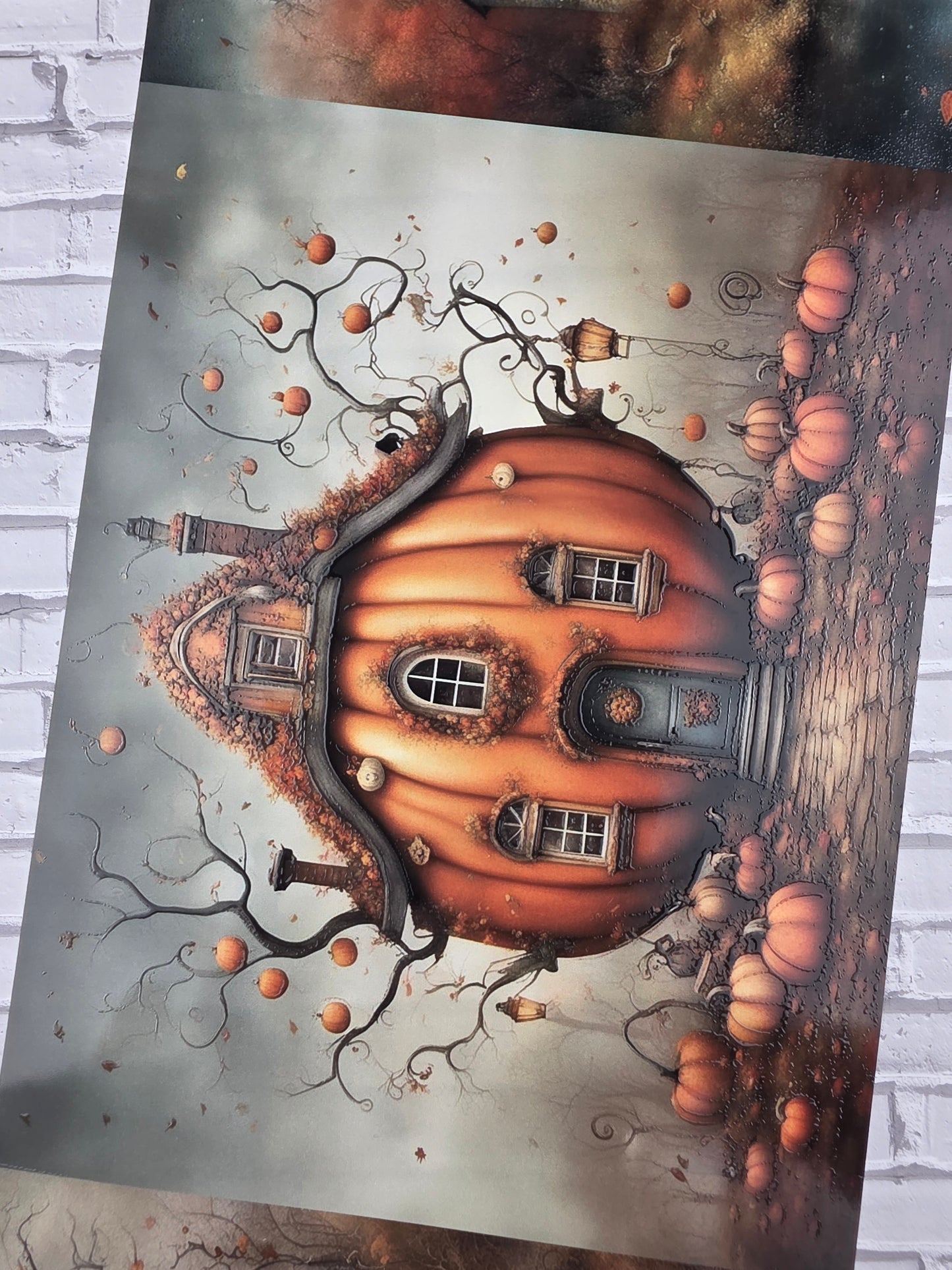 PET Tape XL 3D Stickerband Whimsical Autumn backgrounds 12cm x 1,50m