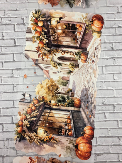 PET Tape XL 3D Stickerband City Autumn backgrounds 12cm x 1,50m
