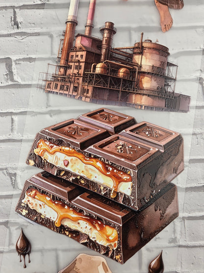 PET Tape 3D Stickerband Chocolate Factory 7cm x 1,50m