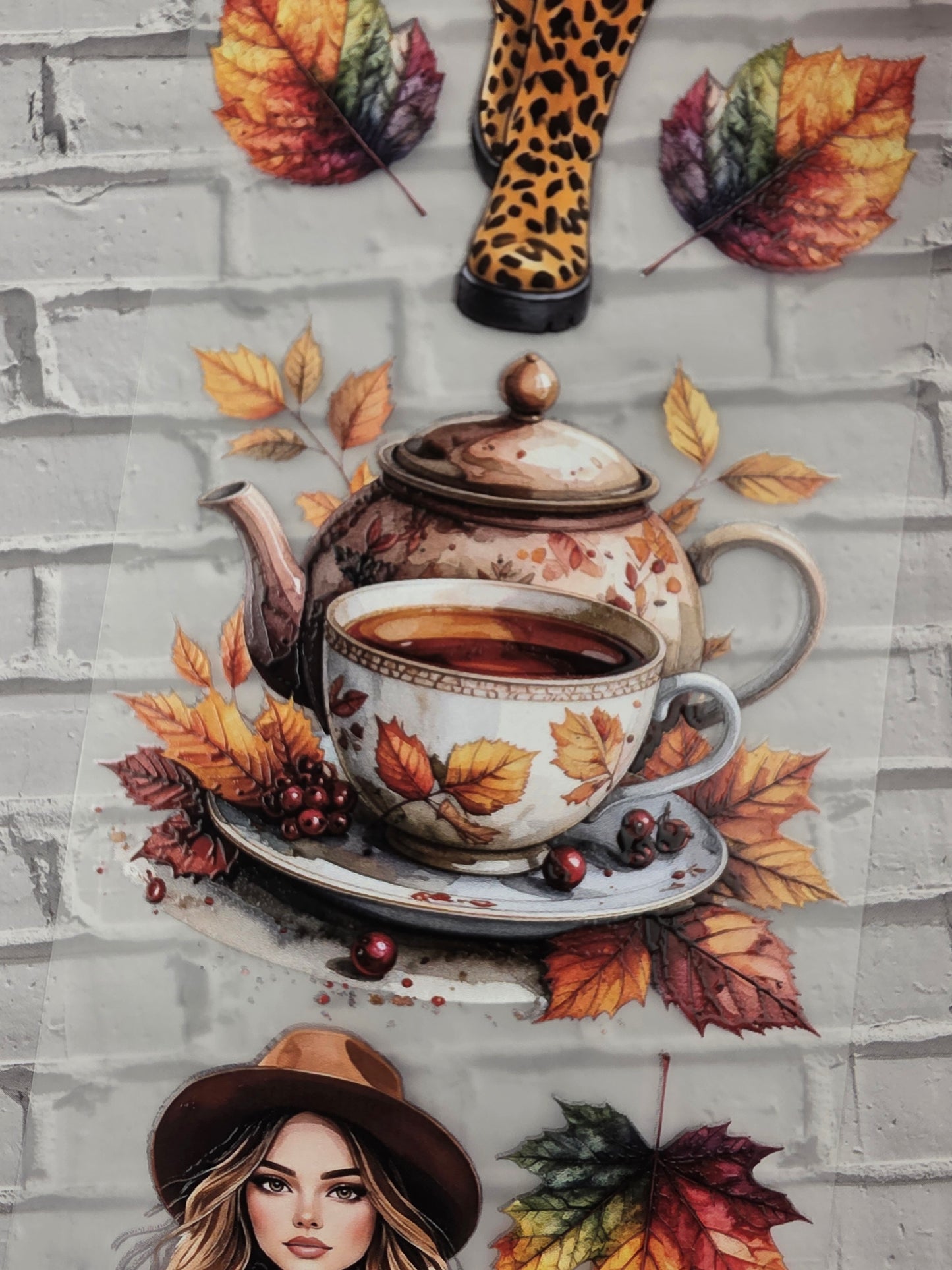 PET Tape 3D Stickerband Colourful Autumn 7cm x 1,50m