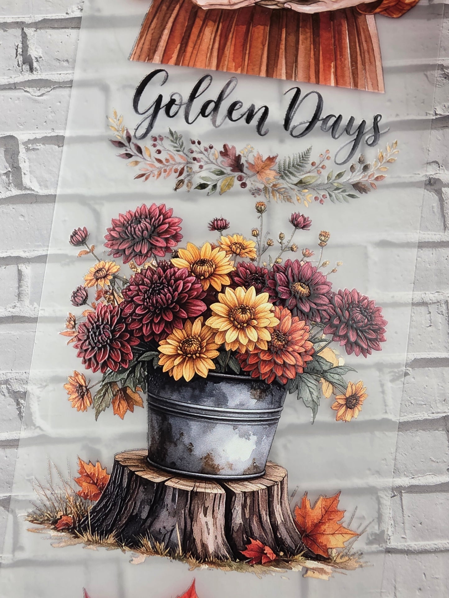 PET Tape 3D Stickerband Colourful Autumn 7cm x 1,50m