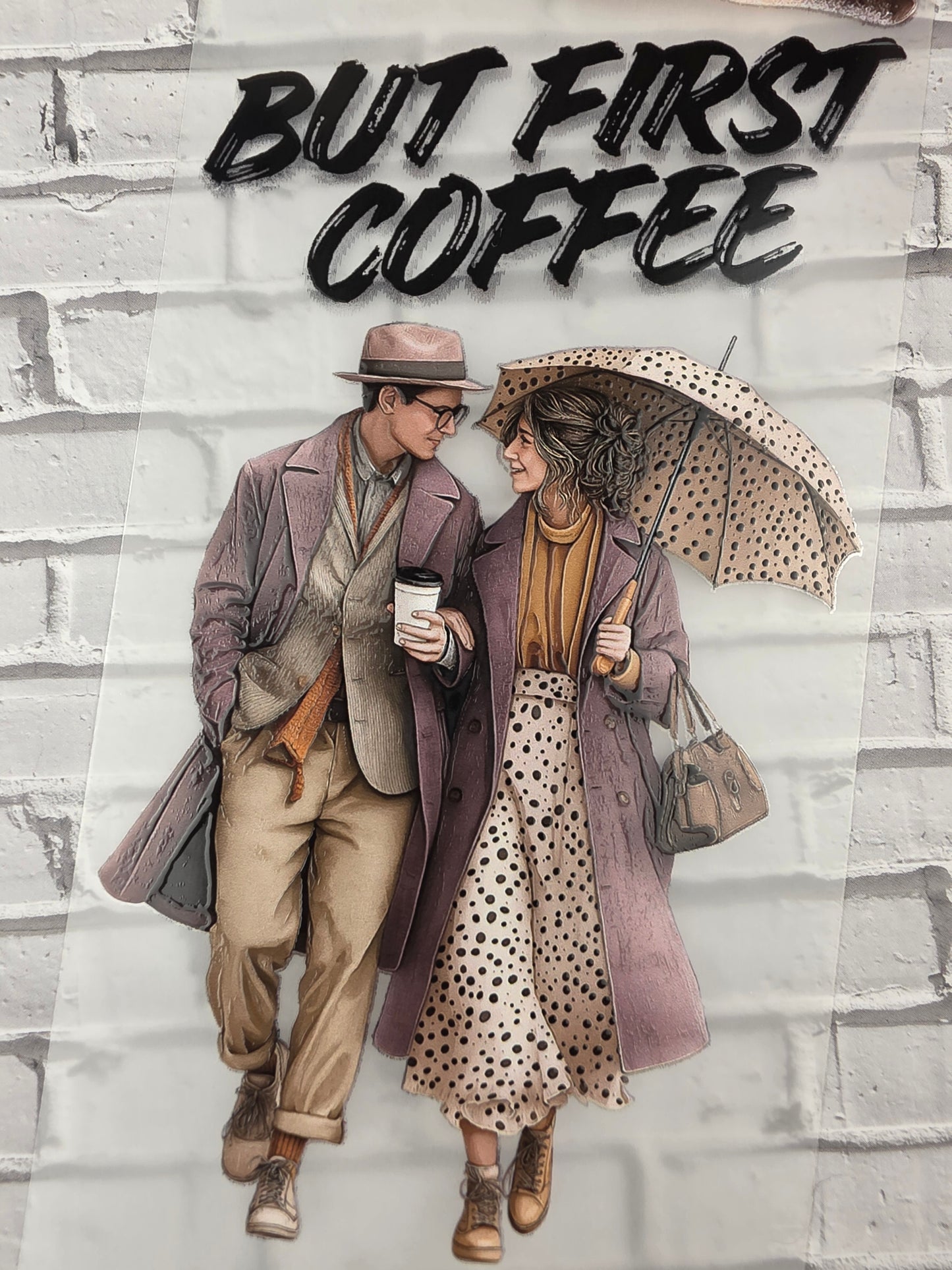 PET Tape 3D Stickerband Autumn Coffee 7cm x 1,50m