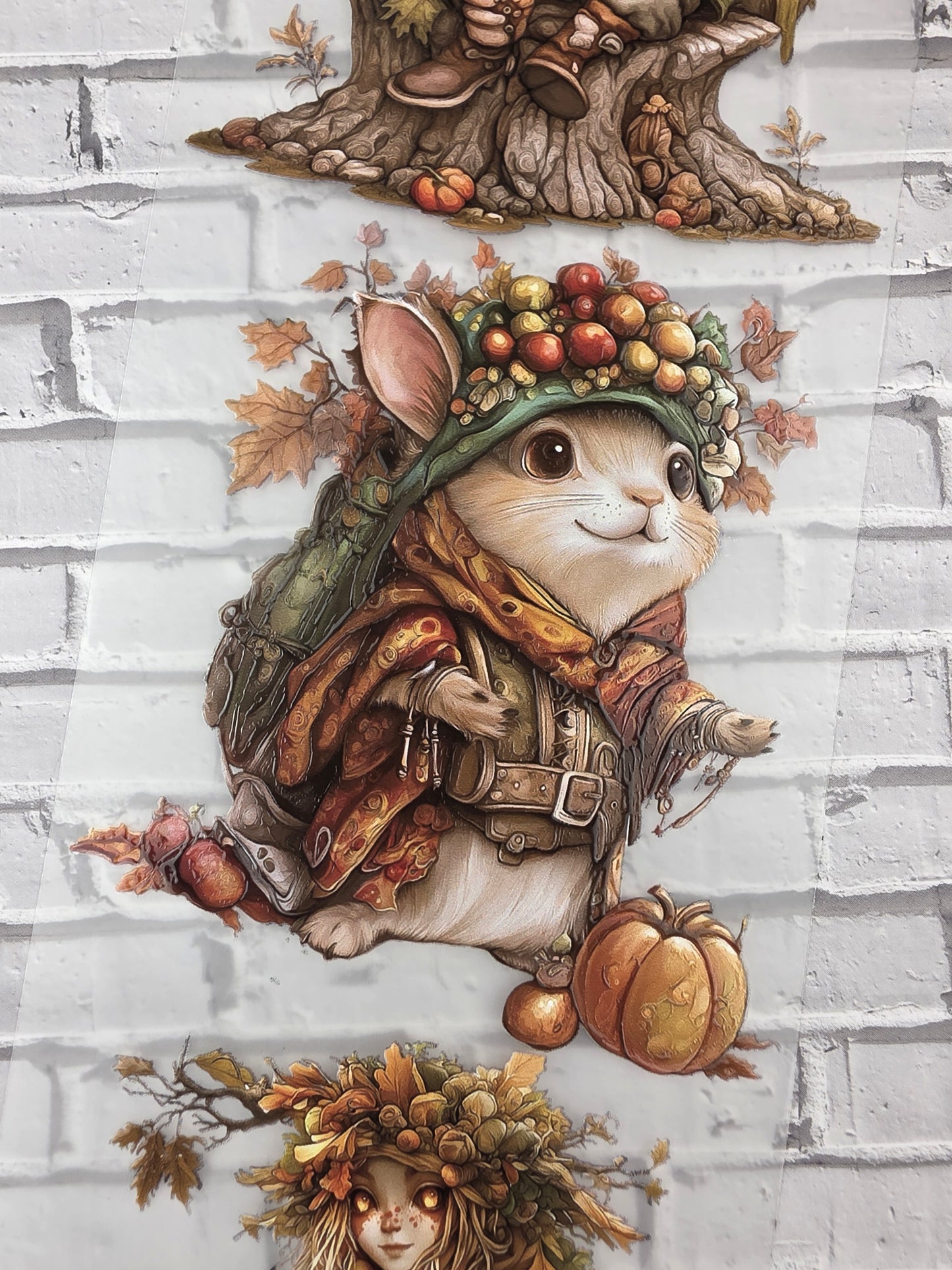 PET Tape 3D Stickerband Fairy Autumn 7cm x 1,50m