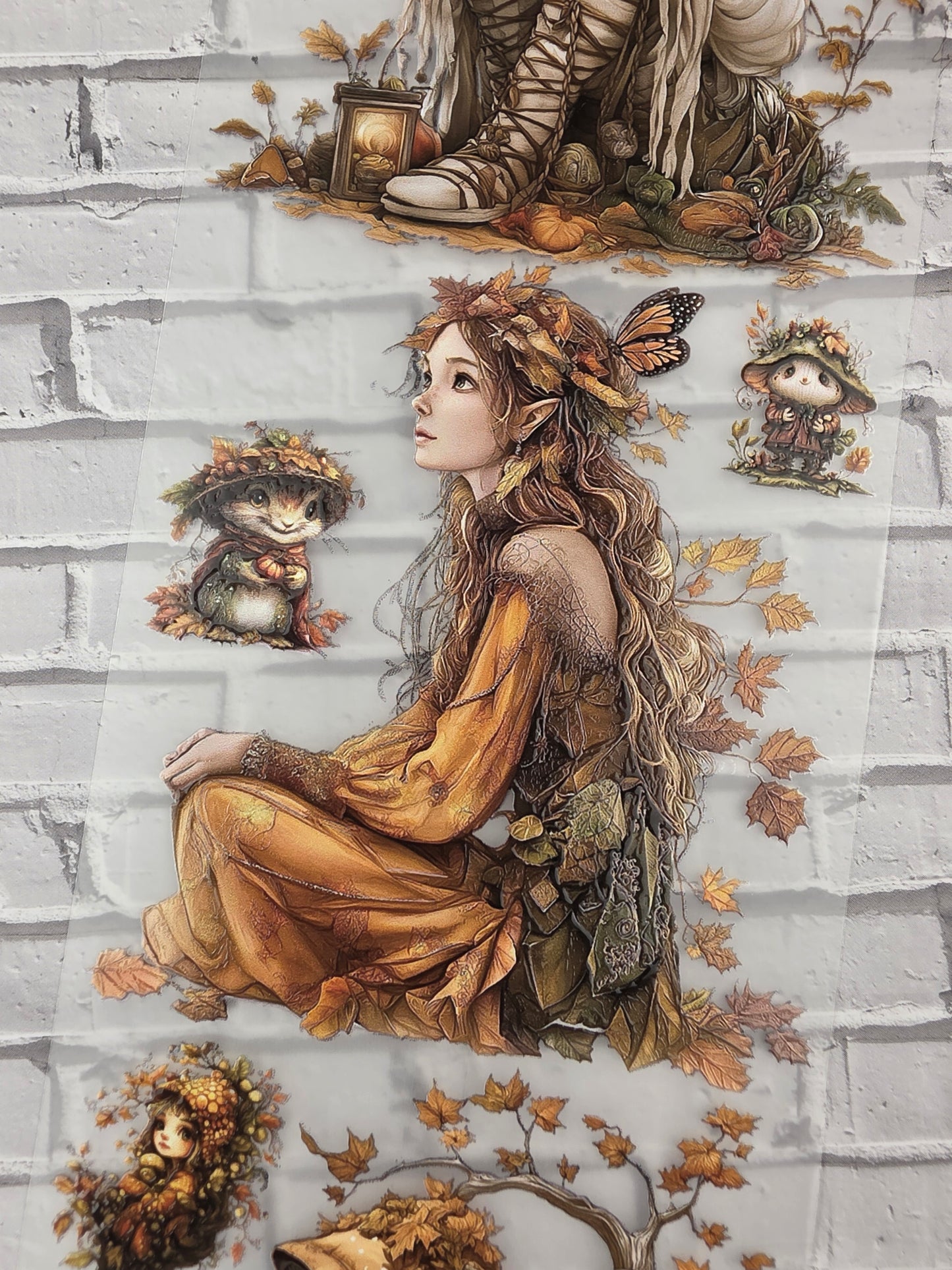 PET Tape 3D Stickerband Fairy Autumn 7cm x 1,50m