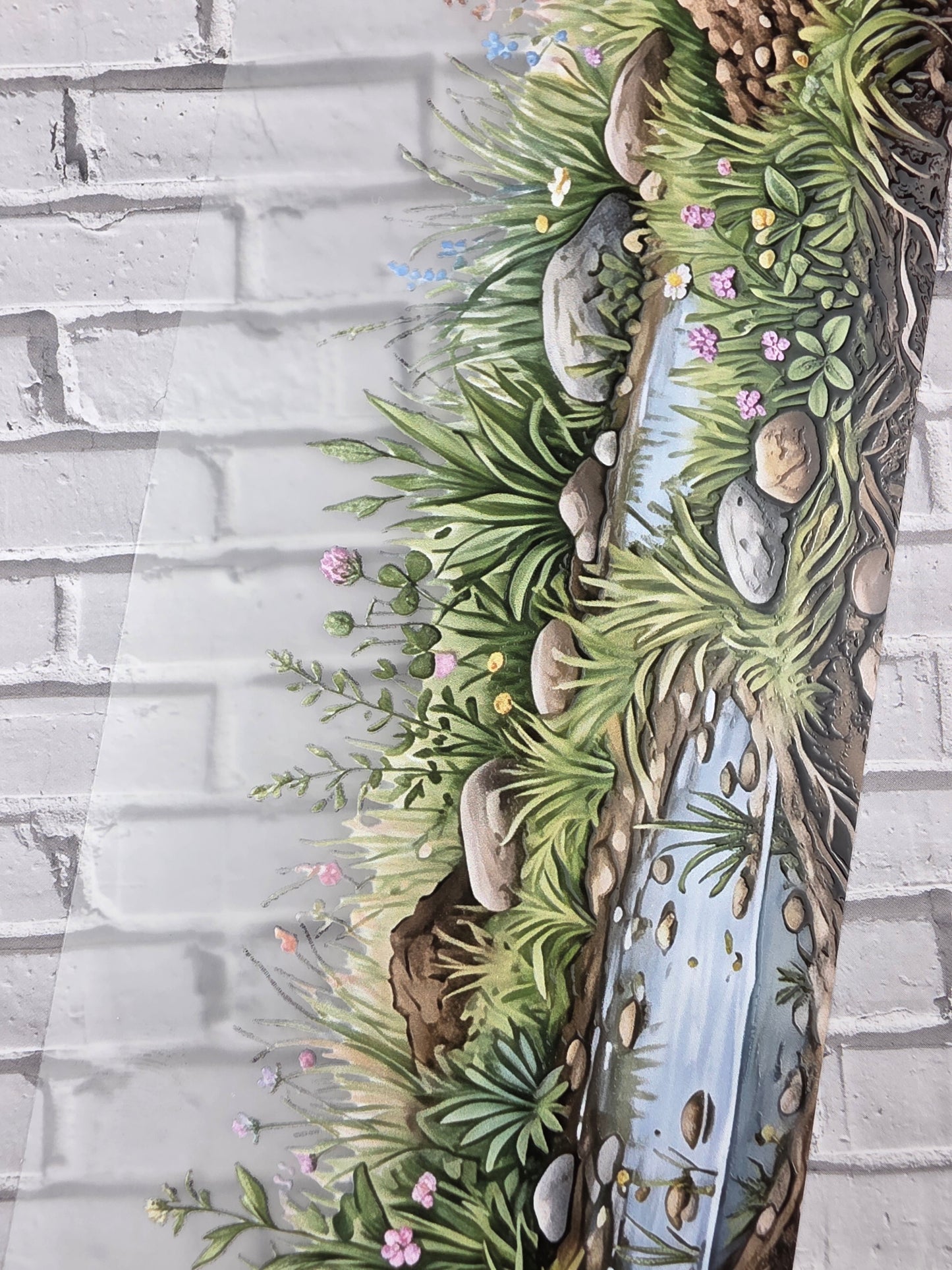 PET Tape 3D Stickerband Autumn Grass Border 7cm x 1,50m