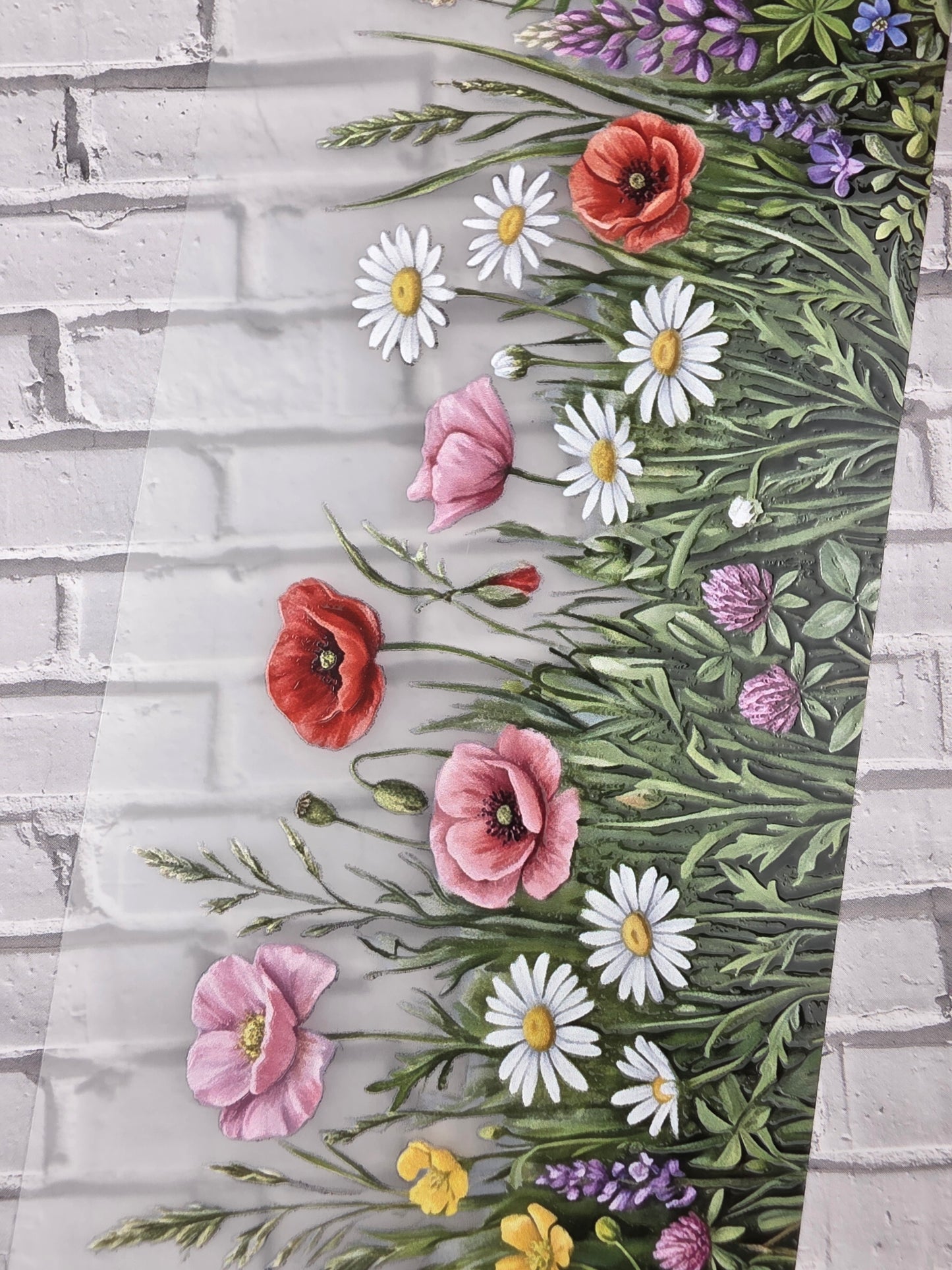 PET Tape 3D Stickerband Autumn Grass Border 7cm x 1,50m