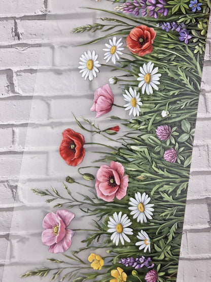 PET Tape 3D Stickerband Autumn Grass Border 7cm x 1,50m