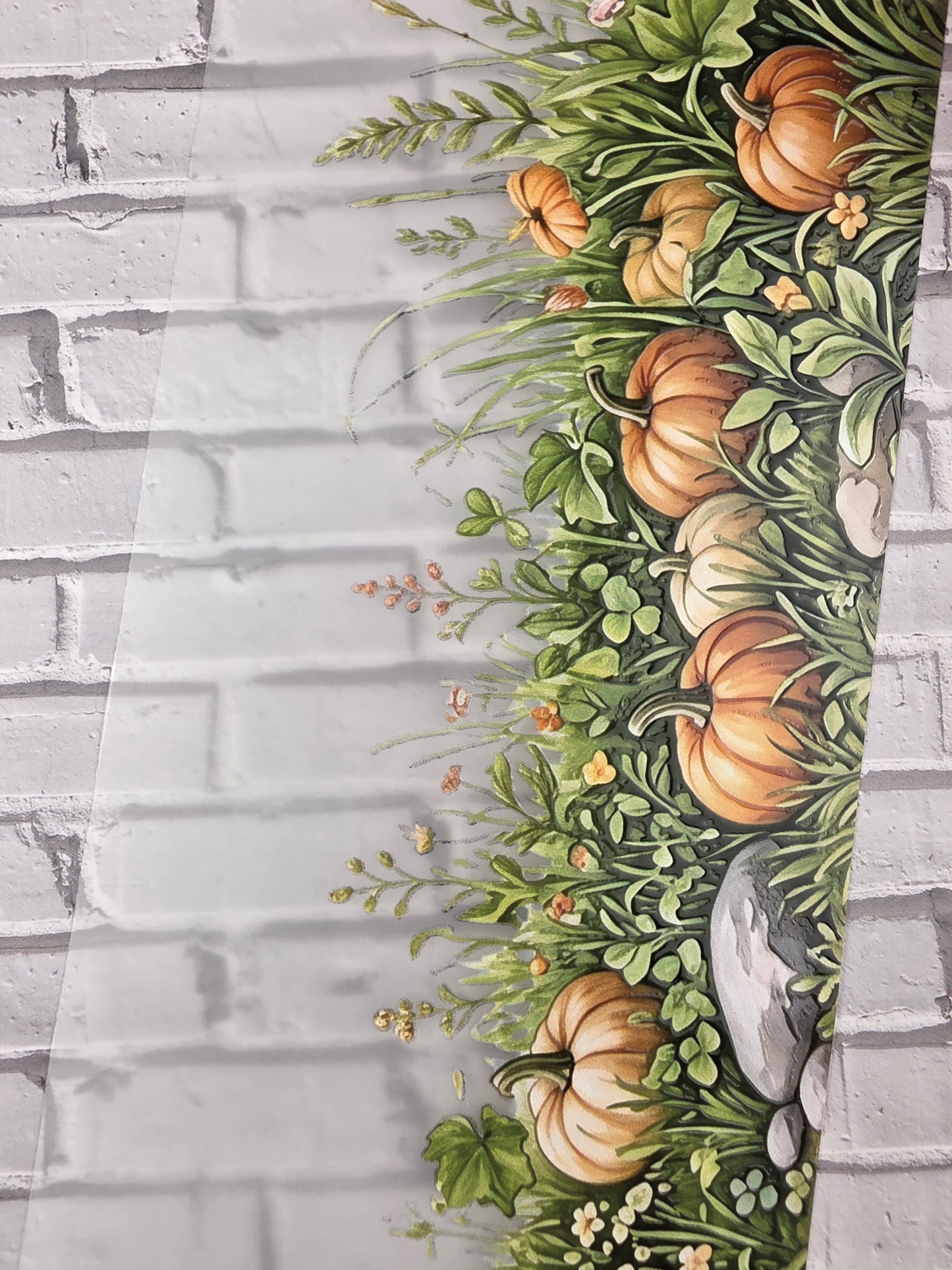 PET Tape 3D Stickerband Autumn Grass Border 7cm x 1,50m