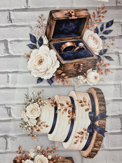 PET Tape 3D Stickerband Rustic Barn Wedding 7cm x 1,50m