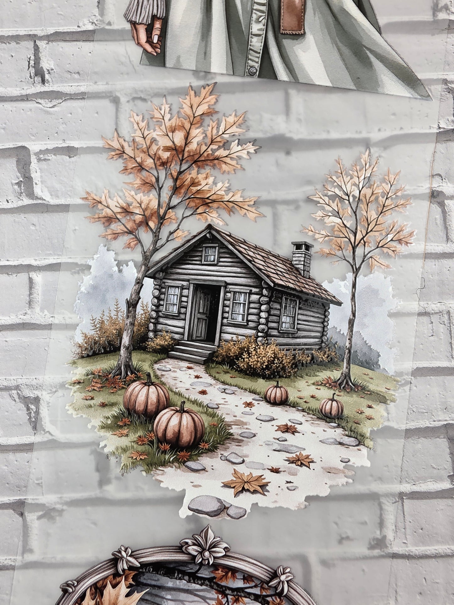 PET Tape 3D Stickerband Autumn Quiet Wanderlust 7cm x 1,50m