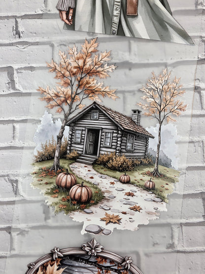PET Tape 3D Stickerband Autumn Quiet Wanderlust 7cm x 1,50m