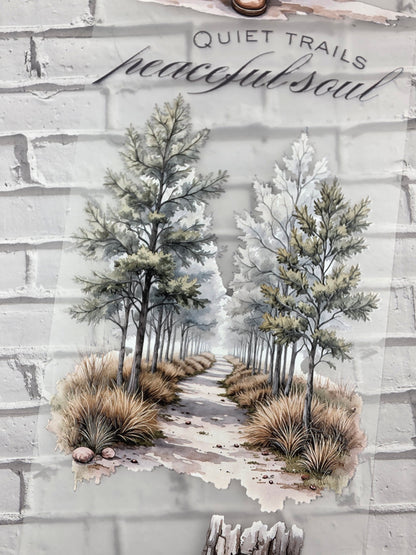PET Tape 3D Stickerband Autumn Quiet Wanderlust 7cm x 1,50m