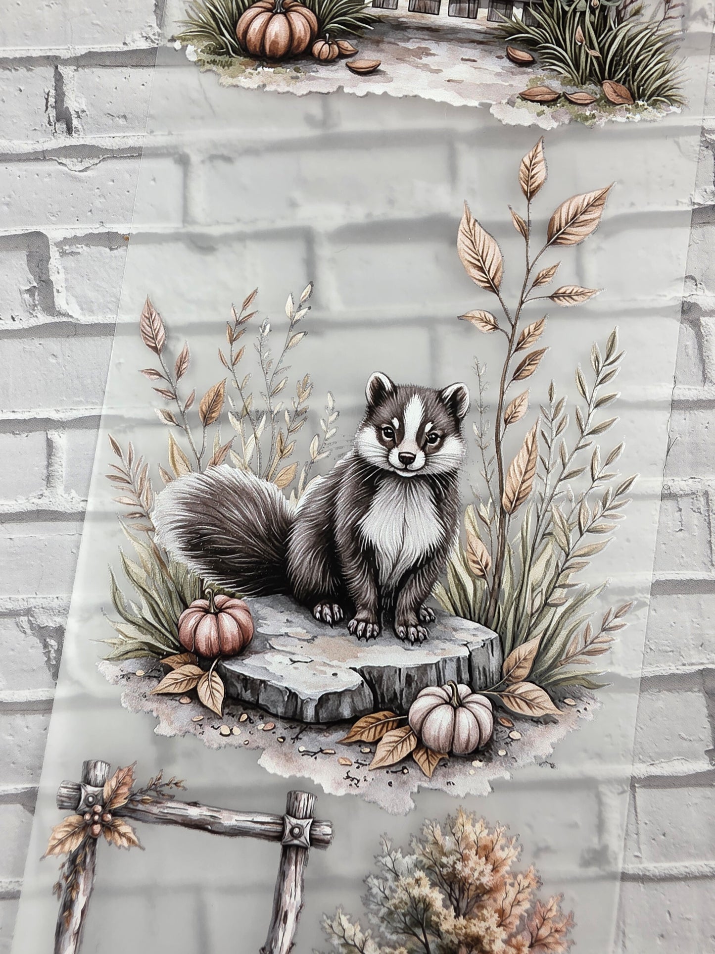 PET Tape 3D Stickerband Autumn Quiet Wanderlust 7cm x 1,50m