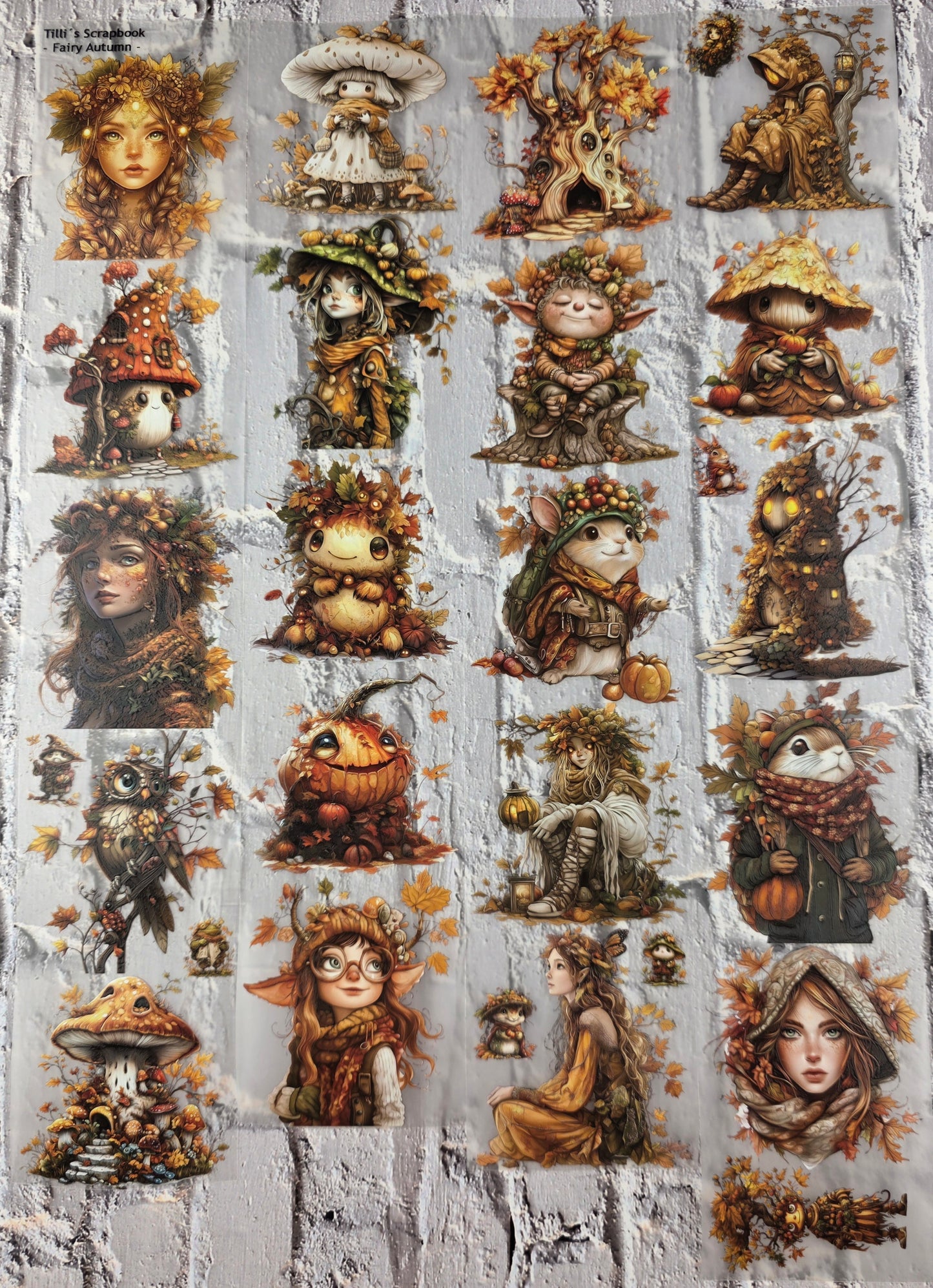 PET Tape 3D Stickerband Fairy Autumn 7cm x 1,50m