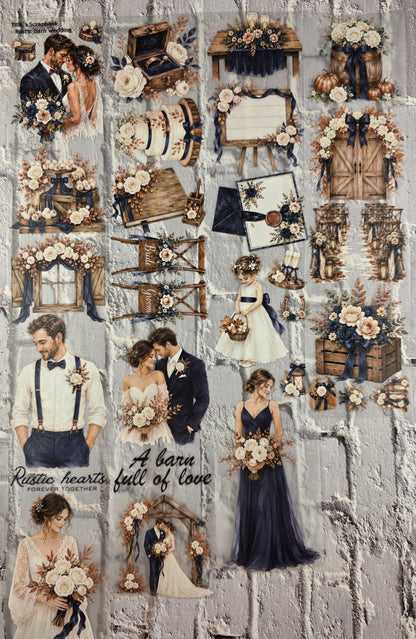PET Tape 3D Stickerband Rustic Barn Wedding 7cm x 1,50m