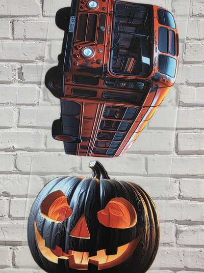 PET Tape Sticker Halloween orange/black 7cm x 1.50m