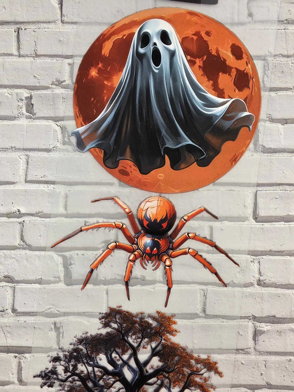 PET Tape Sticker Halloween orange/black 7cm x 1.50m