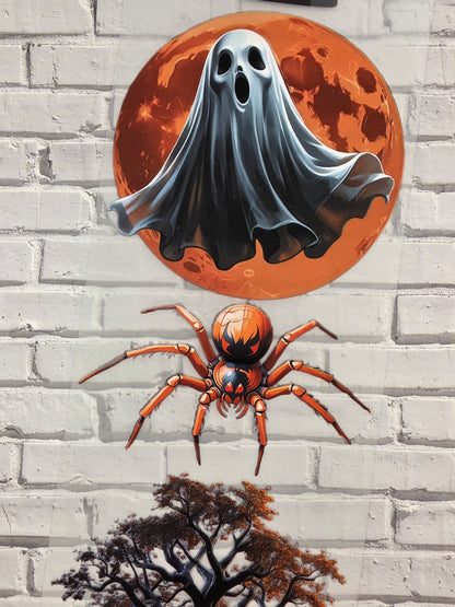 PET Tape Sticker Halloween orange/black 7cm x 1.50m