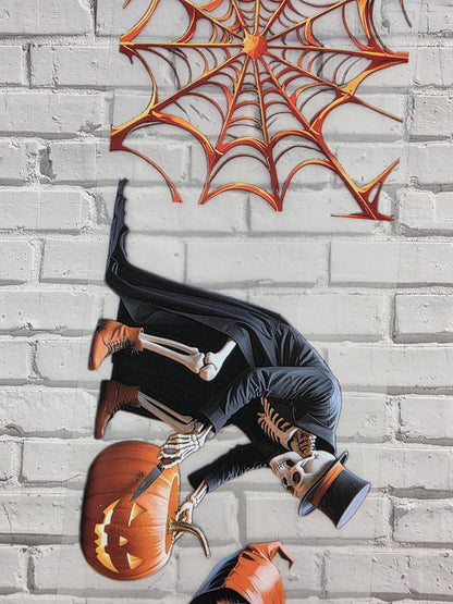 PET Tape Sticker Halloween orange/black 7cm x 1.50m
