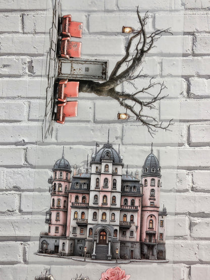 PET Tape matt 3D Stickerband Haunted Asylum 7cm x 1,50m