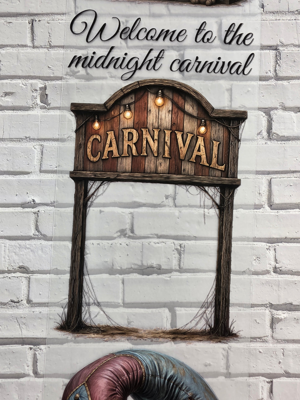 PET Tape matt 3D Stickerband Haunted Carnival 7cm x 1,50m