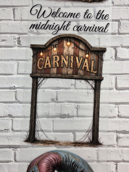 PET Tape matt 3D Stickerband Haunted Carnival 7cm x 1,50m