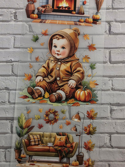 PET Tape matt 3D Stickerband Retro Autumn 7cm x 1,50m
