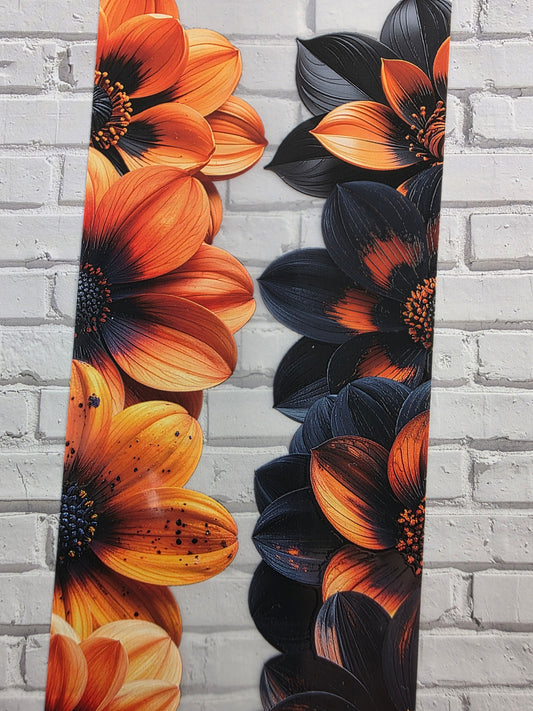PET Tape matt 3D Stickerband Flower Border Halloween 7cm x 1,50m