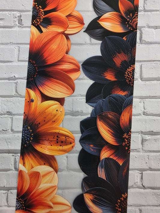 PET Tape matt 3D Stickerband Flower Border Halloween 7cm x 1,50m