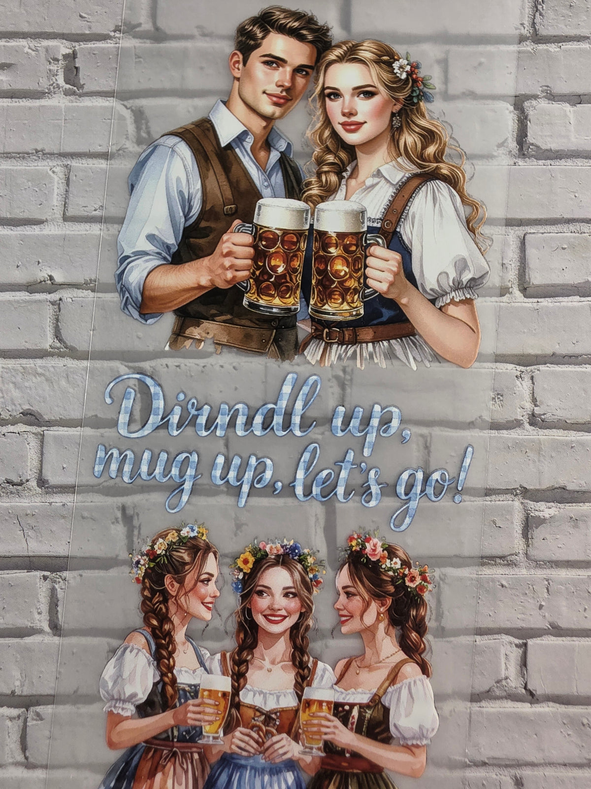 PET Tape matt 3D Stickerband Oktoberfest 7cm x 1,50m