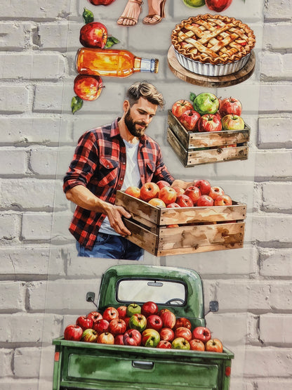 PET Tape matt 3D Stickerband Apple Harvest 7cm x 1,50m