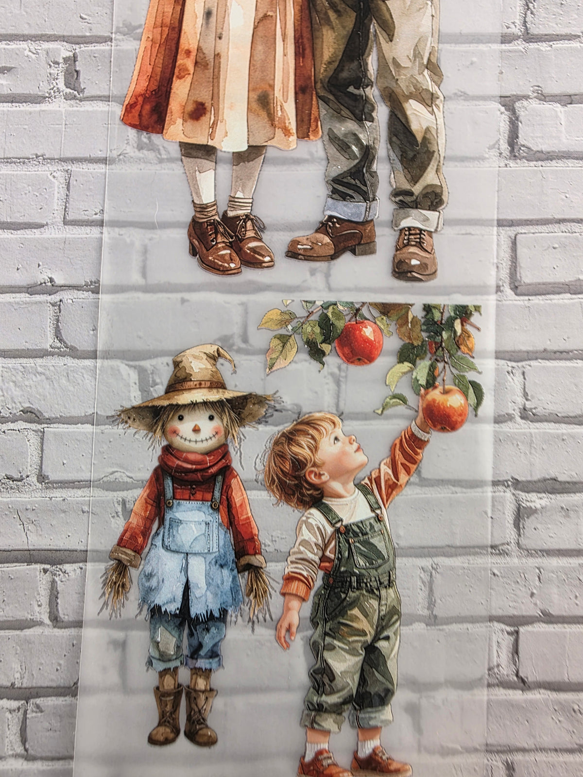 PET Tape matt 3D Stickerband Apple Harvest 7cm x 1,50m