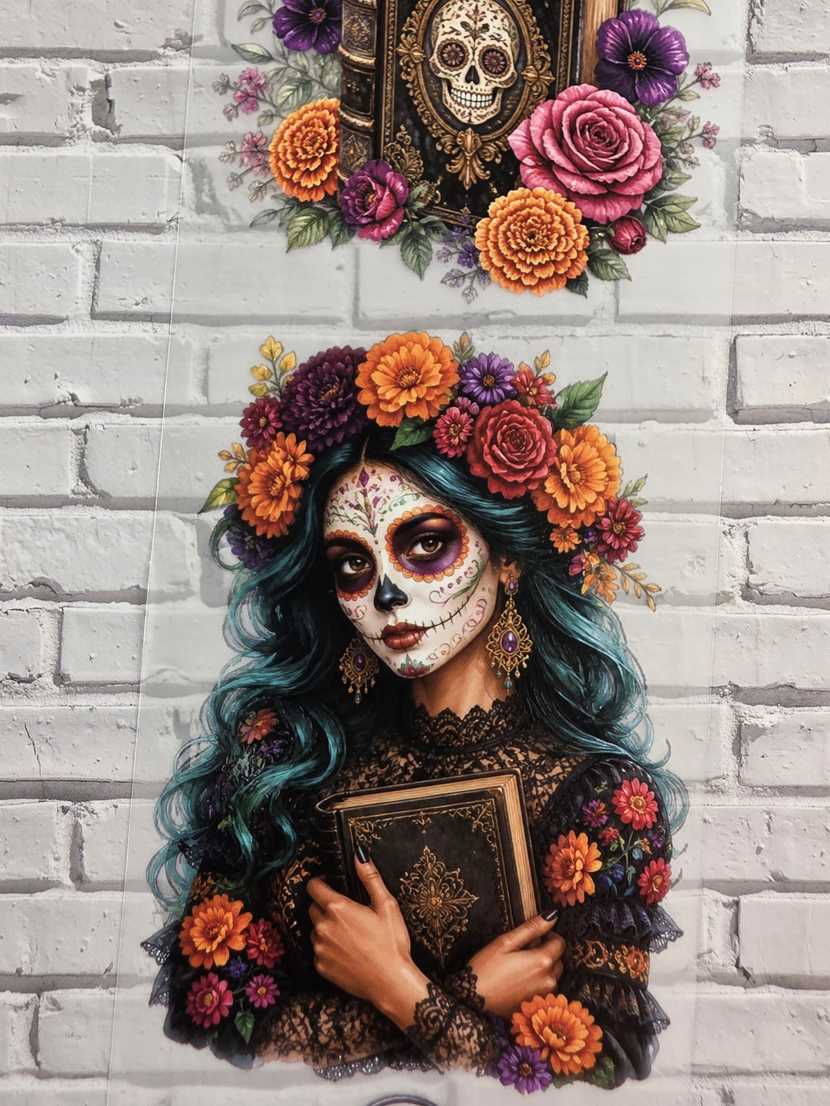 PET Tape matt 3D Stickerband Dias de los muertos 7cm x 1,50m