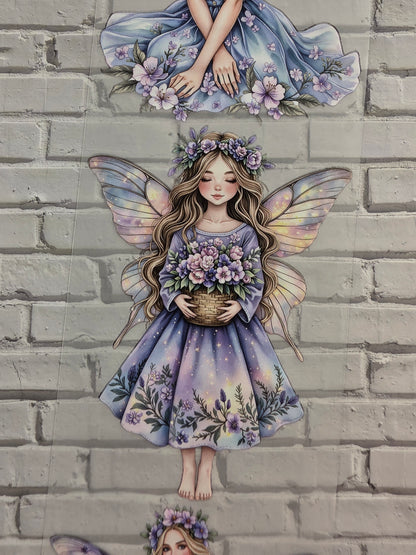 PET Tape matt 3D Stickerband Enchanted Garden Fairies 7cm x 1,50m