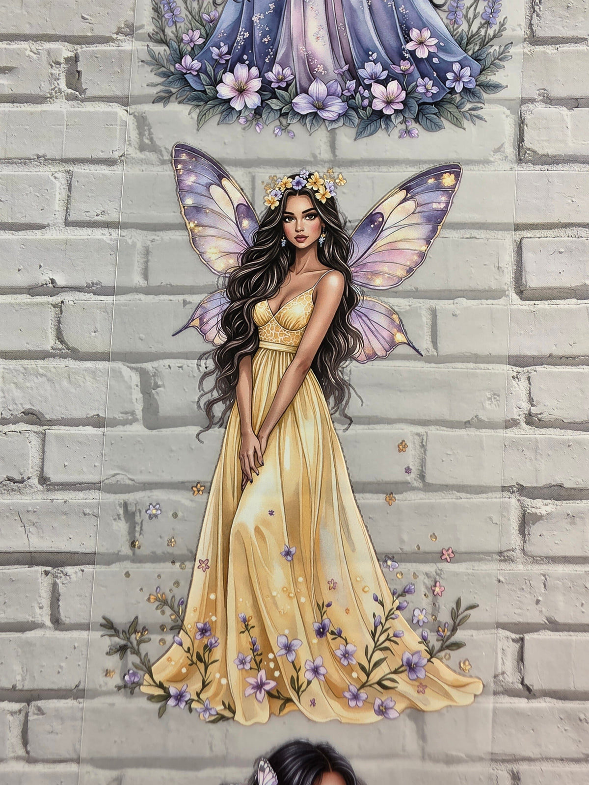 PET Tape matt 3D Stickerband Enchanted Garden Fairies 7cm x 1,50m