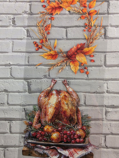 PET Tape clear 3D Stickerband Thanksgiving Harvest 7cm x 2,00m