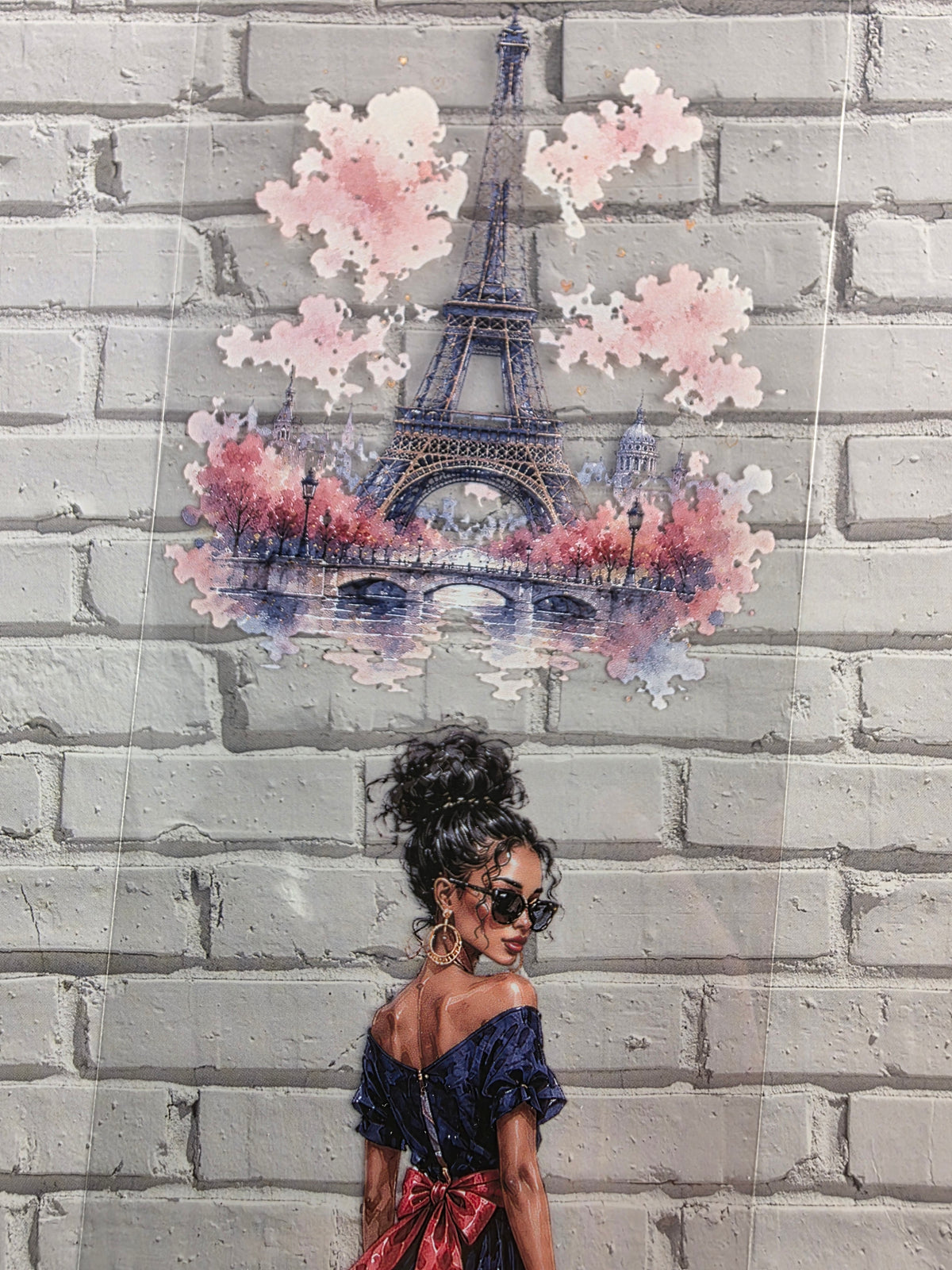 PET Tape clear 3D Stickerband Paris Vibes 7cm x 2,00m