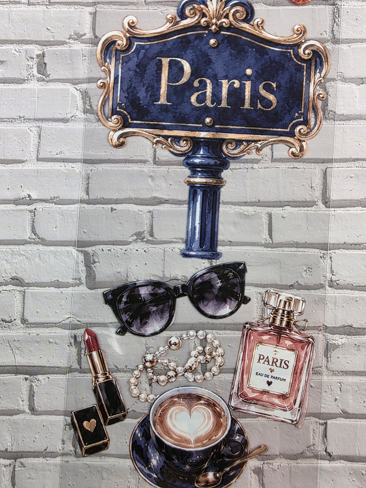 PET Tape clear 3D Stickerband Paris Vibes 7cm x 2,00m