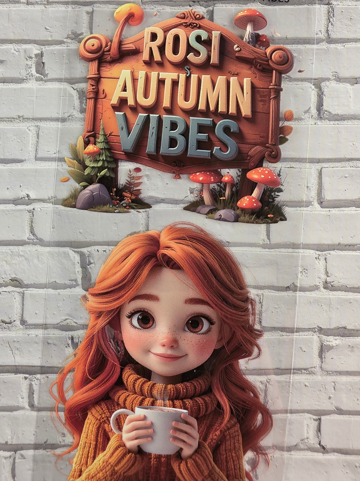 PET Tape clear 3D Stickerband Rosi´s Autumn Vibes 7cm x 2,00m
