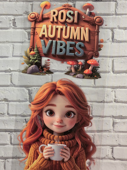 PET Tape clear 3D Stickerband Rosi´s Autumn Vibes 7cm x 2,00m