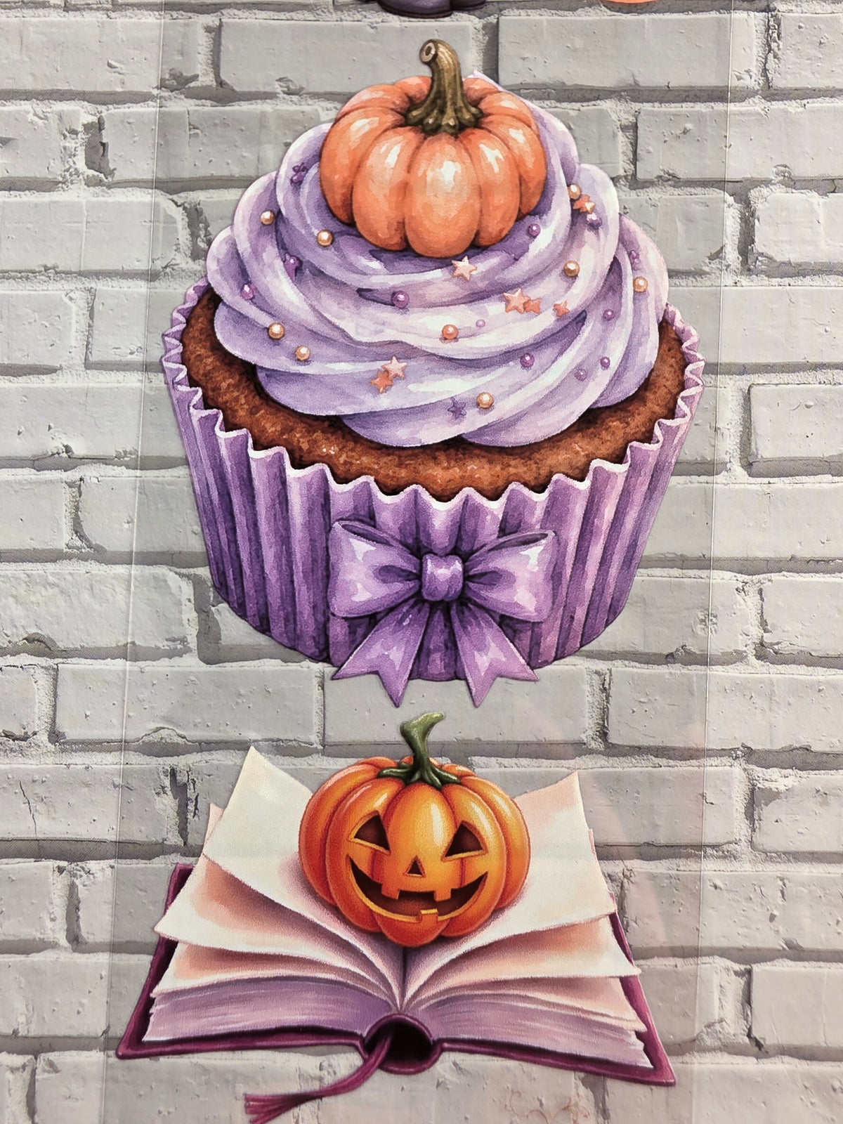 PET Tape clear 3D Stickerband Pumpkin Moonlit 7cm x 2,00m