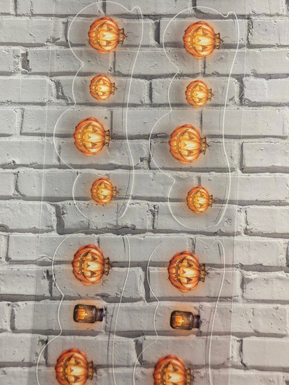 PET Tape clear PRE-CUT 3D Stickerband Halloween String Lights 7cm x 2,00m
