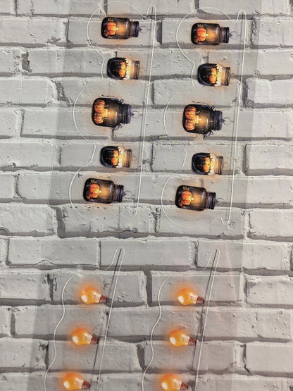 PET Tape clear PRE-CUT 3D Stickerband Halloween String Lights 7cm x 2,00m