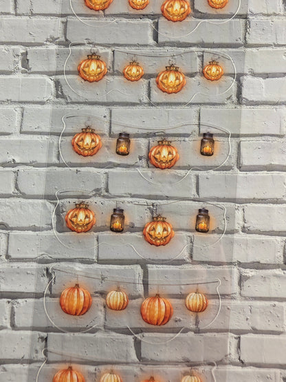 PET Tape clear PRE-CUT 3D Stickerband Halloween String Lights 7cm x 2,00m