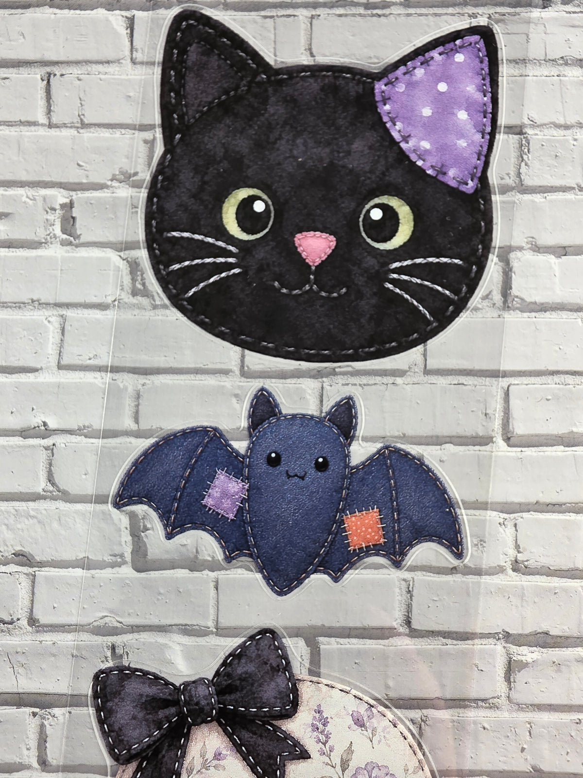 PET Tape clear PRE-CUT 3D Stickerband Halloween Patchwork 7cm x 2,00m