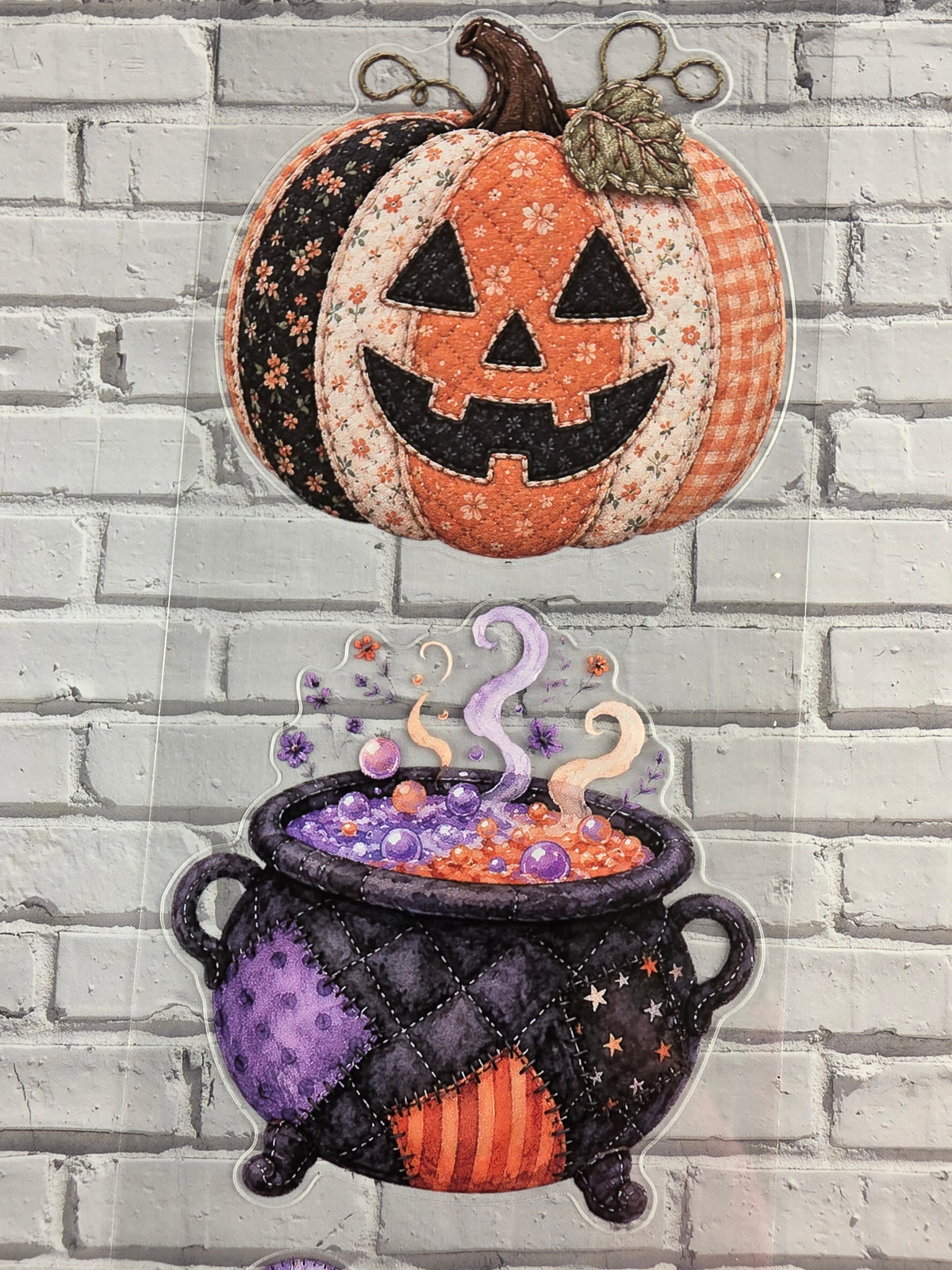 PET Tape clear PRE-CUT 3D Stickerband Halloween Patchwork 7cm x 2,00m