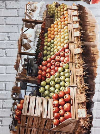 XL PET Tape matt 3D Stickerband Apple Harvest backgrounds 12cm x 1,50m