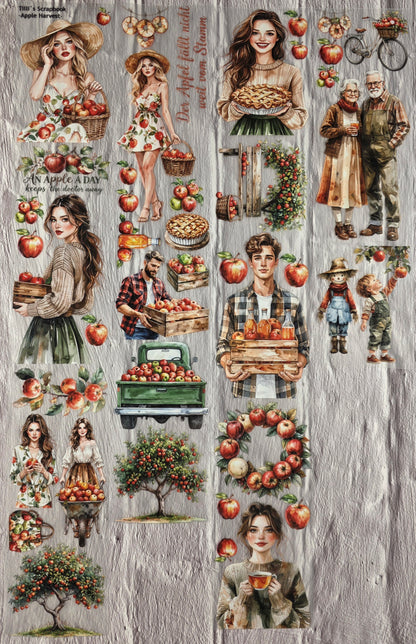 PET Tape matt 3D Stickerband Apple Harvest 7cm x 1,50m