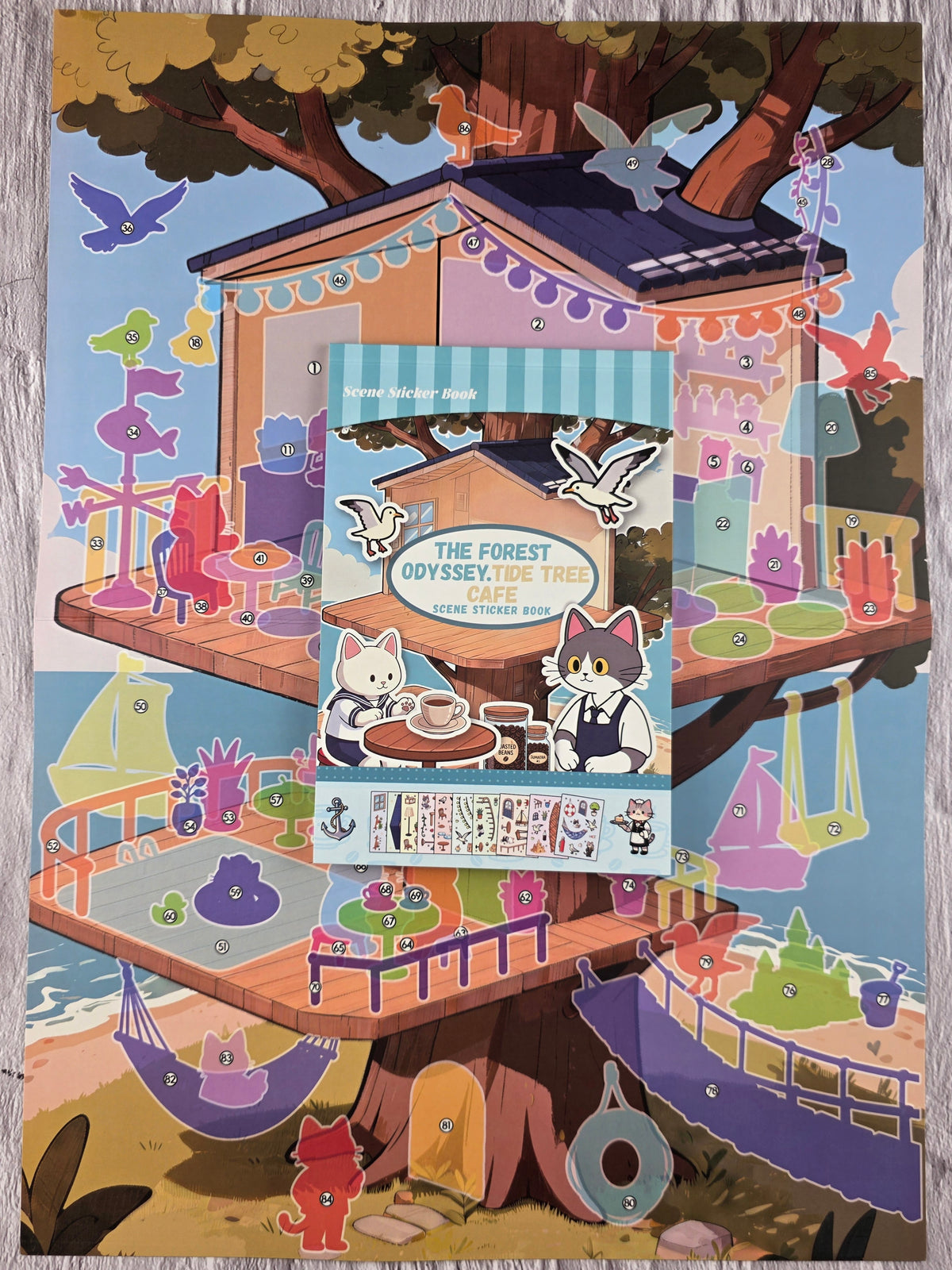 3D Scene Sticker "The Forest Odyssey" Deco DIY